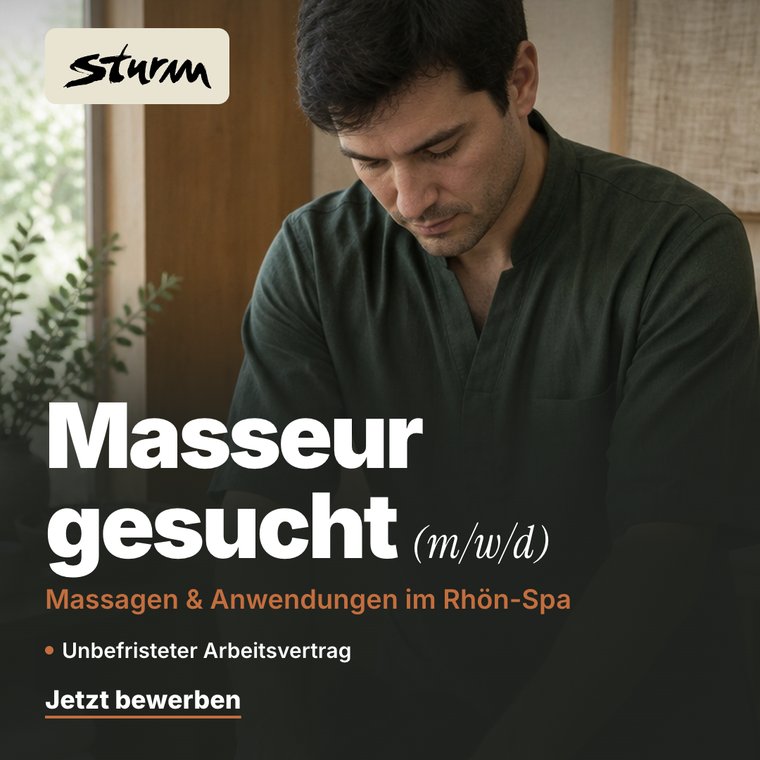 Masseur bei der Arbeit